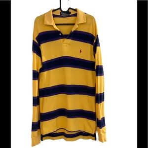 Polo Ralph Lauren  long sleeve vintage polo shirt  stripe